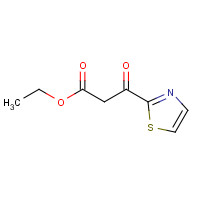 212621-63-1 ethyl 3-oxo-3-(1,3-thiazol-2-yl)propanoate chemical structure
