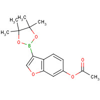 905971-68-8 [3-(4,4,5,5-tetramethyl-1,3,2-dioxaborolan-2-yl)-1-benzofuran-6-yl] acetate chemical structure