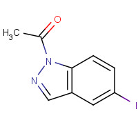 850363-46-1 1-(5-iodoindazol-1-yl)ethanone chemical structure
