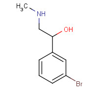 58777-85-8 1-(3-bromophenyl)-2-(methylamino)ethanol chemical structure