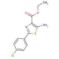 887248-53-5 ethyl 5-amino-2-(4-chlorophenyl)-1,3-thiazole-4-carboxylate chemical structure