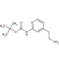190189-67-4 tert-butyl N-[4-(2-aminoethyl)pyridin-2-yl]carbamate chemical structure