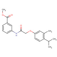 430470-37-4 methyl 3-[[2-(3-methyl-4-propan-2-ylphenoxy)acetyl]amino]benzoate chemical structure