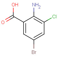 58026-21-4 2-amino-5-bromo-3-chlorobenzoic acid chemical structure