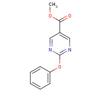1068975-32-5 methyl 2-phenoxypyrimidine-5-carboxylate chemical structure