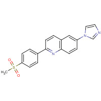 1201902-16-0 6-imidazol-1-yl-2-(4-methylsulfonylphenyl)quinoline chemical structure