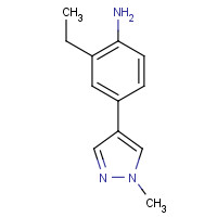 1449669-06-0 2-ethyl-4-(1-methylpyrazol-4-yl)aniline chemical structure