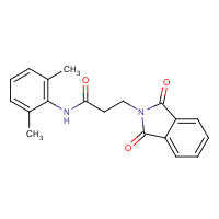 71352-74-4 N-(2,6-dimethylphenyl)-3-(1,3-dioxoisoindol-2-yl)propanamide chemical structure