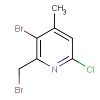 1374128-33-2 3-bromo-2-(bromomethyl)-6-chloro-4-methylpyridine chemical structure