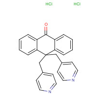 122955-42-4 10,10-bis(pyridin-4-ylmethyl)anthracen-9-one;dihydrochloride chemical structure