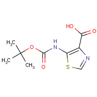 864436-94-2 5-[(2-methylpropan-2-yl)oxycarbonylamino]-1,3-thiazole-4-carboxylic acid chemical structure