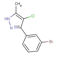 1257858-65-3 3-(3-bromophenyl)-4-chloro-5-methyl-1H-pyrazole chemical structure