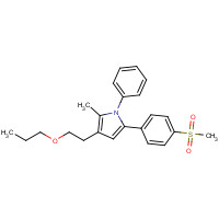 1005451-59-1 2-methyl-5-(4-methylsulfonylphenyl)-1-phenyl-3-(2-propoxyethyl)pyrrole chemical structure
