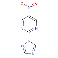 1266335-82-3 5-nitro-2-(1,2,4-triazol-1-yl)pyrimidine chemical structure