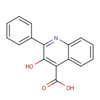 485-89-2 3-hydroxy-2-phenylquinoline-4-carboxylic acid chemical structure