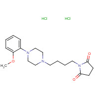 159311-94-1 1-[4-[4-(2-methoxyphenyl)piperazin-1-yl]butyl]pyrrolidine-2,5-dione;dihydrochloride chemical structure