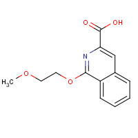 1094758-42-5 1-(2-methoxyethoxy)isoquinoline-3-carboxylic acid chemical structure