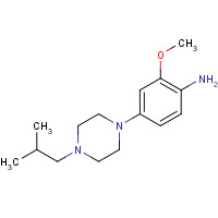 1116229-03-8 2-methoxy-4-[4-(2-methylpropyl)piperazin-1-yl]aniline chemical structure