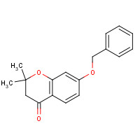59257-86-2 2,2-dimethyl-7-phenylmethoxy-3H-chromen-4-one chemical structure
