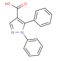 98700-53-9 1,5-diphenylpyrazole-4-carboxylic acid chemical structure