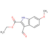 171091-84-2 ethyl 3-formyl-6-methoxy-1H-indole-2-carboxylate chemical structure