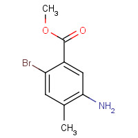474330-54-6 methyl 5-amino-2-bromo-4-methylbenzoate chemical structure
