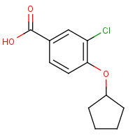 161622-22-6 3-chloro-4-cyclopentyloxybenzoic acid chemical structure