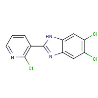 337920-55-5 5,6-dichloro-2-(2-chloropyridin-3-yl)-1H-benzimidazole chemical structure