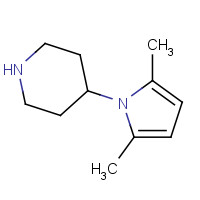 1032289-55-6 4-(2,5-dimethylpyrrol-1-yl)piperidine chemical structure