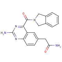 1309088-33-2 2-[2-amino-4-(1,3-dihydroisoindole-2-carbonyl)quinazolin-6-yl]acetamide chemical structure