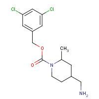 1613512-97-2 (3,5-dichlorophenyl)methyl 4-(aminomethyl)-2-methylpiperidine-1-carboxylate chemical structure