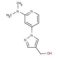 1429309-30-7 [1-[2-(dimethylamino)pyridin-4-yl]pyrazol-4-yl]methanol chemical structure