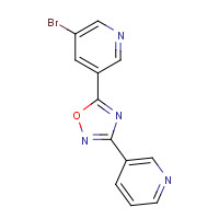 1033723-99-7 5-(5-bromopyridin-3-yl)-3-pyridin-3-yl-1,2,4-oxadiazole chemical structure