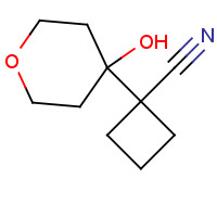 1432493-06-5 1-(4-hydroxyoxan-4-yl)cyclobutane-1-carbonitrile chemical structure