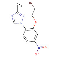 1356009-22-7 1-[2-(2-bromoethoxy)-4-nitrophenyl]-3-methyl-1,2,4-triazole chemical structure