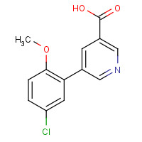 376592-17-5 5-(5-chloro-2-methoxyphenyl)pyridine-3-carboxylic acid chemical structure