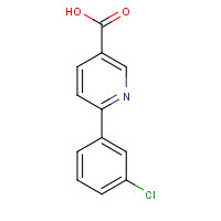 887976-19-4 6-(3-chlorophenyl)pyridine-3-carboxylic acid chemical structure