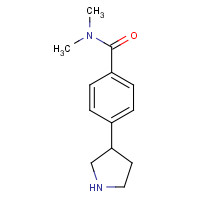 1224049-74-4 N,N-dimethyl-4-pyrrolidin-3-ylbenzamide chemical structure