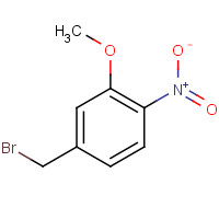 23145-65-5 4-(bromomethyl)-2-methoxy-1-nitrobenzene chemical structure