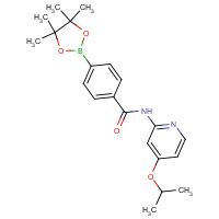 1620564-74-0 N-(4-propan-2-yloxypyridin-2-yl)-4-(4,4,5,5-tetramethyl-1,3,2-dioxaborolan-2-yl)benzamide chemical structure