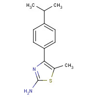 438218-20-3 5-methyl-4-(4-propan-2-ylphenyl)-1,3-thiazol-2-amine chemical structure