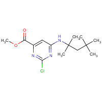 1365838-64-7 methyl 2-chloro-6-(2,4,4-trimethylpentan-2-ylamino)pyrimidine-4-carboxylate chemical structure