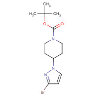 1211876-26-4 tert-butyl 4-(3-bromopyrazol-1-yl)piperidine-1-carboxylate chemical structure