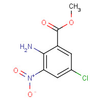 84228-49-9 methyl 2-amino-5-chloro-3-nitrobenzoate chemical structure
