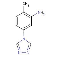 954325-79-2 2-methyl-5-(1,2,4-triazol-4-yl)aniline chemical structure
