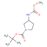 1160938-27-1 tert-butyl 3-(methoxycarbonylamino)pyrrolidine-1-carboxylate chemical structure