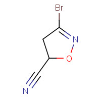 1241953-58-1 3-bromo-4,5-dihydro-1,2-oxazole-5-carbonitrile chemical structure