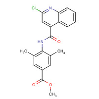 1529761-33-8 methyl 4-[(2-chloroquinoline-4-carbonyl)amino]-3,5-dimethylbenzoate chemical structure
