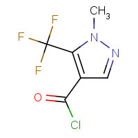840489-25-0 1-methyl-5-(trifluoromethyl)pyrazole-4-carbonyl chloride chemical structure