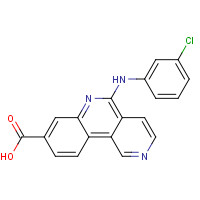 1009820-21-6 5-(3-chloroanilino)benzo[c][2,6]naphthyridine-8-carboxylic acid chemical structure